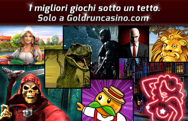 I migliori giochi sotto un tetto. Solo a Goldrun Casino.com